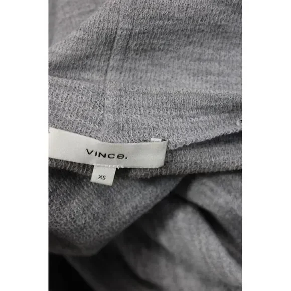 Vince Unisex Gray Wool Blend Mock Neck Pullover Long Sleeve Size XS - Picture 6 of 6